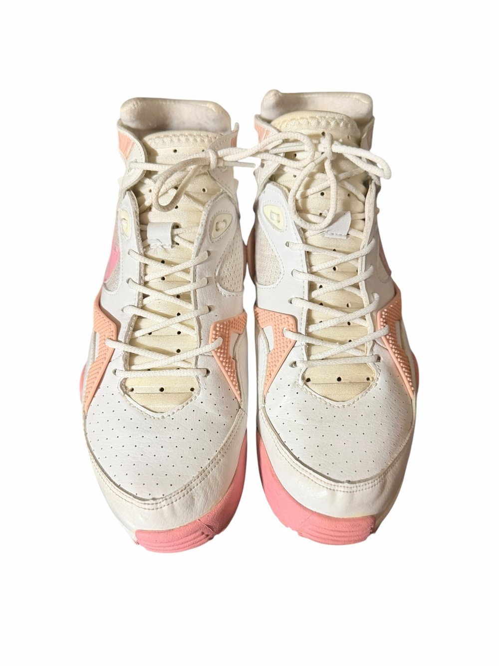 Vintage 2005 Nike Air Womens 11 White Pink High Top Y2K Sneakers